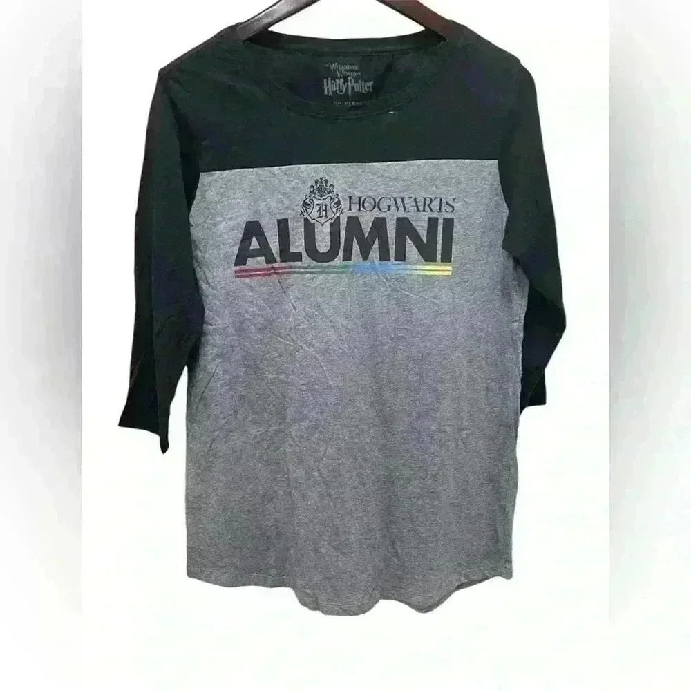 Hogwarts University Harry Potter 3/4 Sleeve T-Shirt‎ Size Medium Wizarding World